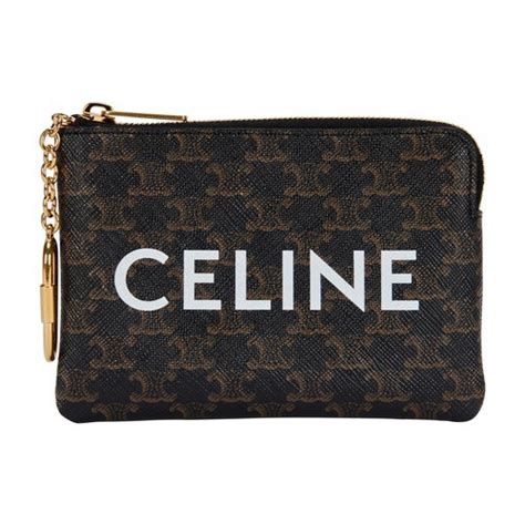 cardholder celine|Celine coin and card pouch.